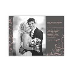 Créez vos propres annonces de mariage dentelle florale 12,7 x 17,78 cm, cartes paysage