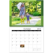 Large calendrier mural (35,56 x 27,94 cm), personnalisé tons modernes
