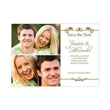 Créez mes propres cartes d'invitation réservez la date collage étiquette d'amour