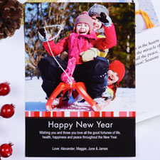 Créez mes propres cartes d'invitation portrait joyeux miracle rouge