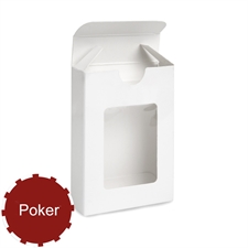 Boîte avec fenêtre 54 cartes de jeu taille poker