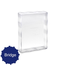 Étui en plastique transparent 54 cartes de jeu taille bridge