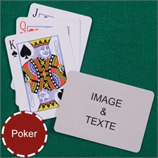 Cartes à jouer photo poker personnalisées index standard paysage 