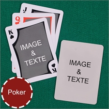 Cartes à jouer poker modernes personnalisées recto-verso personnalisés