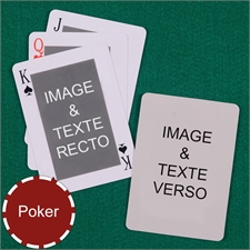Cartes à jouer poker classique personnalisées recto-verso personnalisés  