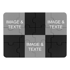 Invitation puzzle Instagram trois collage noir