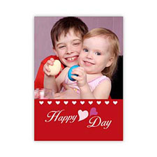 Carte photo Saint Valentin personnalisée doux amour, plate 12,7 x 17,78 cm