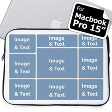 Housse Macbook Pro 15 neuf collage personnalisée (2015)