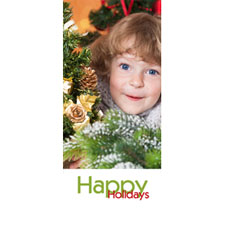Separador lenticular personalizable con fotografía y diseño de Navidad 