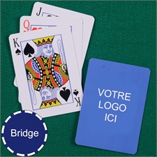 Cartes à jouer format Bridge impression personnalisée index standard