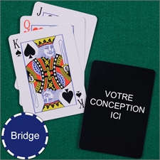 Cartes à jouer Imprimez votre conception format Bridge index standard