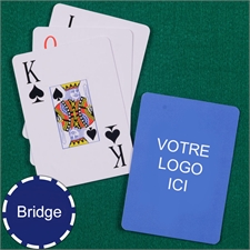 Cartes à jouer format Bridge impression personnalisée index jumbo