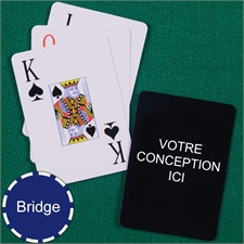 Cartes à jouer Imprimez votre conception format Bridge index jumbo