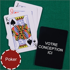 Cartes à jouer design poker personnalisées index standard