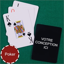 Cartes à jouer design poker personnalisées index jumbo