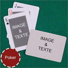 Cartes à jouer poker classiques recto-verso personnalisés paysage