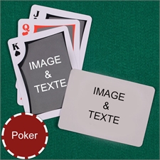 Cartes à jouer poker paysage moderne recto-verso personnalisés