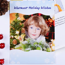 Imprimez vos propres cartes de Noël bleues
