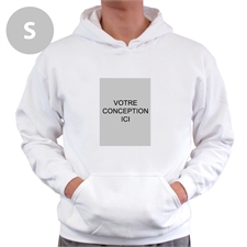 Sweatshirts à capuche personnalisés portrait personnalisé blanc petite taille