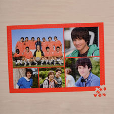 Puzzle photo orange cinq collage 45,72 x 60,96 cm