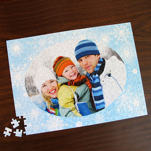 Puzzle personnalisé flocons de neige 30,48 x 41,91 cm