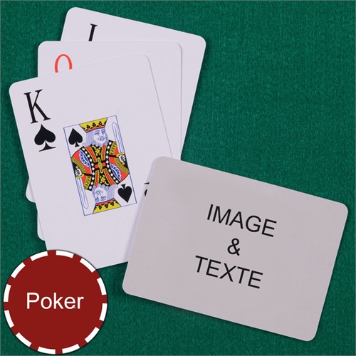 Cartes à jouer poker personnalisées index jumbo paysage