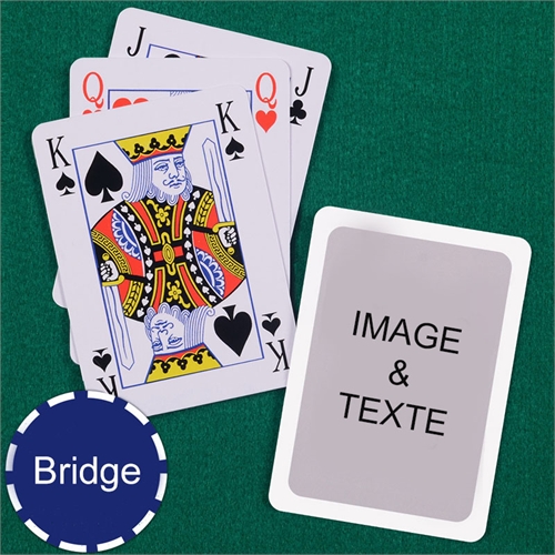 Cartes à jouer format Bridge style Bridge bordure blanche