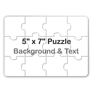 Puzzle personnalisé 12,7 x 17,78 cm invitation puzzle 12 pièces
