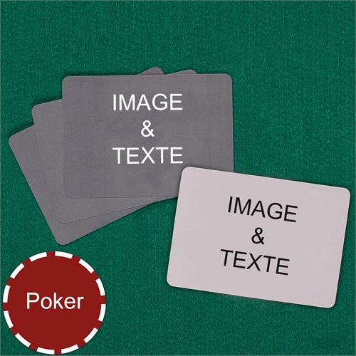 Cartes à jouer poker personnalisées paysage (cartes vierges)