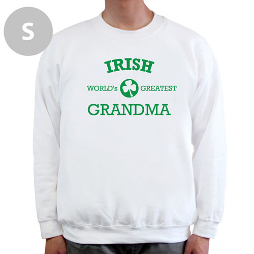 Créez votre propre sweat-shirt blanc, mamie irlandaise
