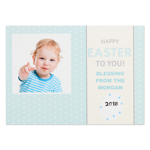 Créez votre propre carte photo personnalisée Joyeuse Pâques à toi 12,7 x 17,78 cm