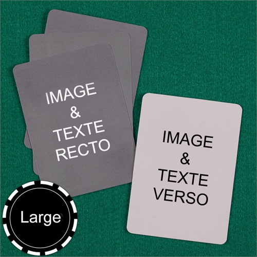 Cartes à jouer format large personnalisées (cartes vierges)