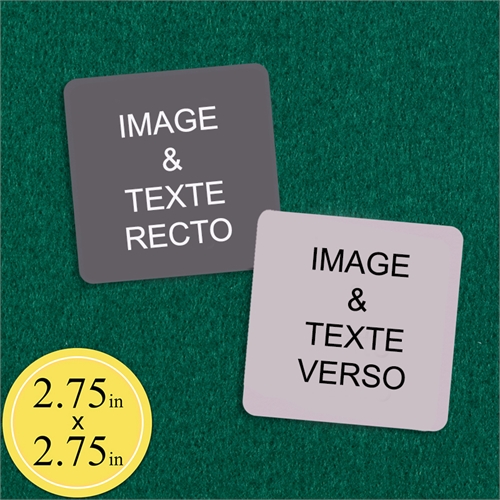 69 x 69 mm Cartes personnalisées (cartes vierges)