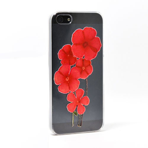 Coque iPhone 5 en relief 3D personnalisée fleur
