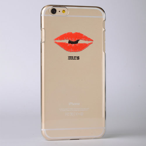Coque iPhone 6 3D en relief personnalisée baiser