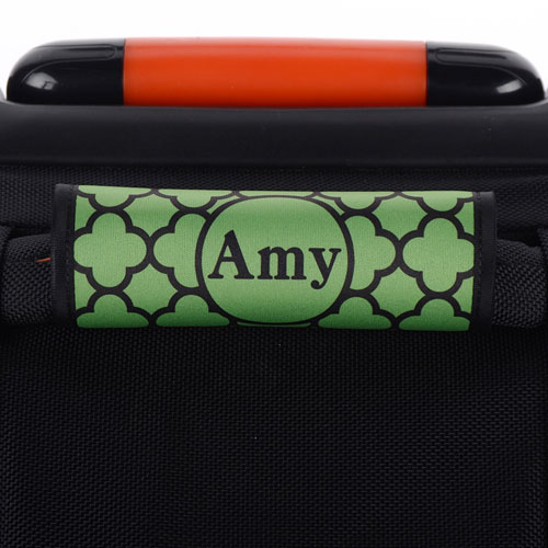 Enveloppe de poignée de valise personnalisée trèfle vert