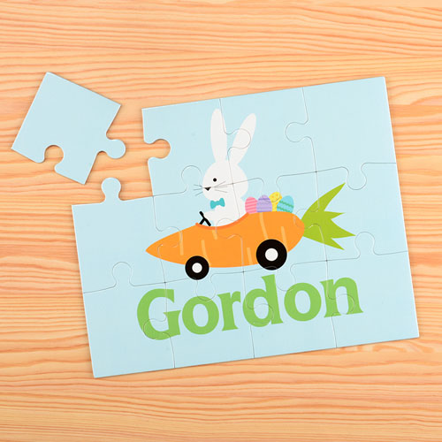 Puzzle pour enfants personnalisé voiture carotte
