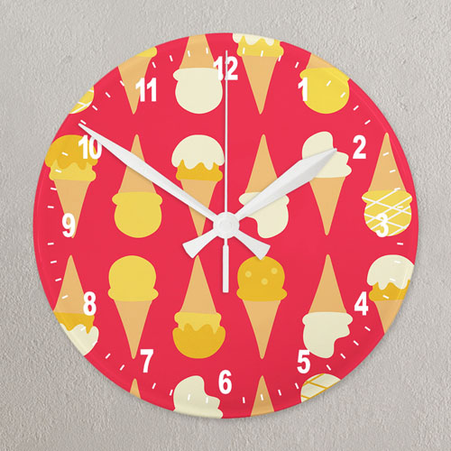 Horloge murale imprimé continu impression personnalisée