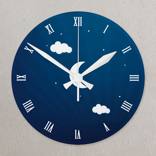 Horloge acrylique impression continue souvenir intemporel impression personnalisée