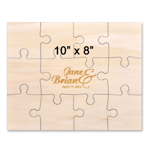 Puzzle en bois gravé 20,32 x 25,4 cm (11 pièces)