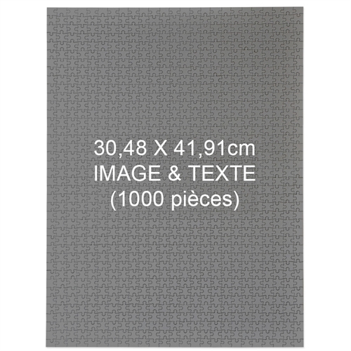 Puzzle personnalisé de 1000 pièces 30,5 x 40,5 cm - Portrait