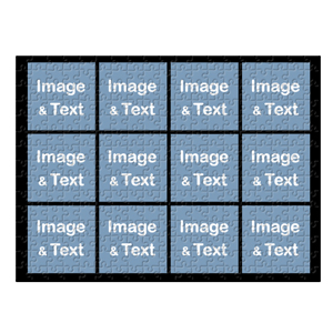 Puzzle photo personnalisé Instagram douze collage