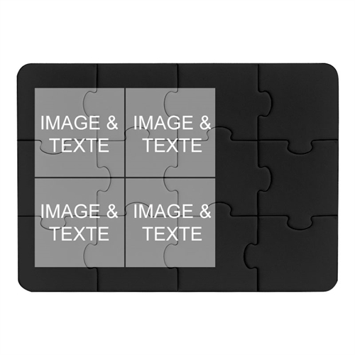 Invitation puzzle Instagram quatre collage noir