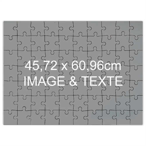 Puzzle jumbo message personnalisé 70 ou 252 ou 500 pièces 45,72 x 60,96 cm
