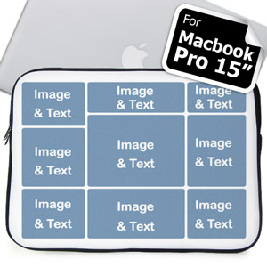 Housse Macbook Pro 15 neuf collage personnalisée (2015)
