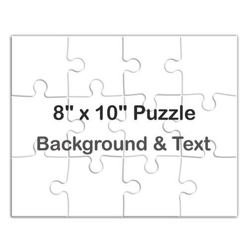 Puzzle message personnalisé portrait 20,32 x 25,4 cm