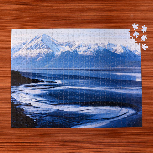 Puzzle galerie photo personnalisé 70 ou 252 ou 500 pièces 45,72 x 60,96 cm