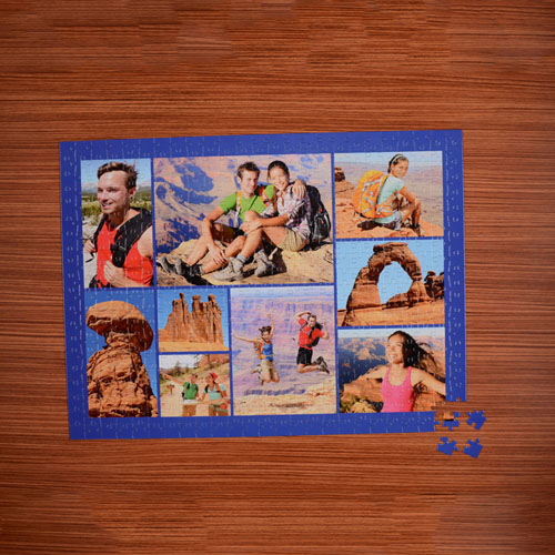 Puzzle photo bleu marine neuf collage 45,72 x 60,96 cm