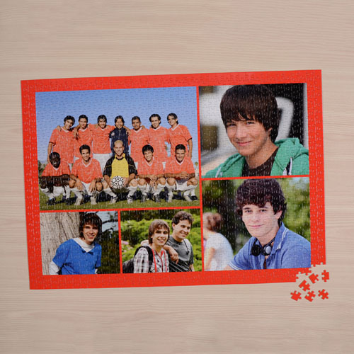 Puzzle photo orange cinq collage 45,72 x 60,96 cm