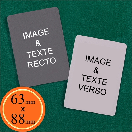 63 x 88 mm Cartes personnalisées (cartes vierges)